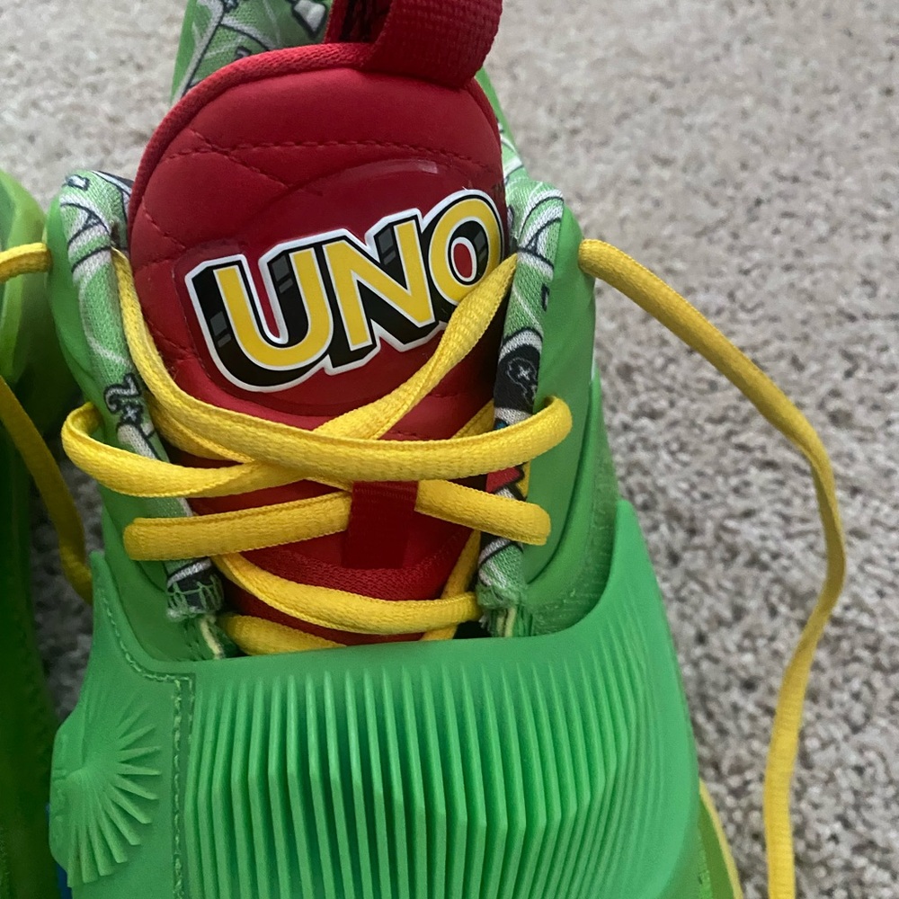 Nike Green and Red Athletic Shoes